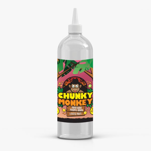 Mango Guava Pineapple Banana & Exotic Fruits By Chunky Monkey (Kingston) 200ML E Liquid 60VG Vape 0MG Juice Short Fill