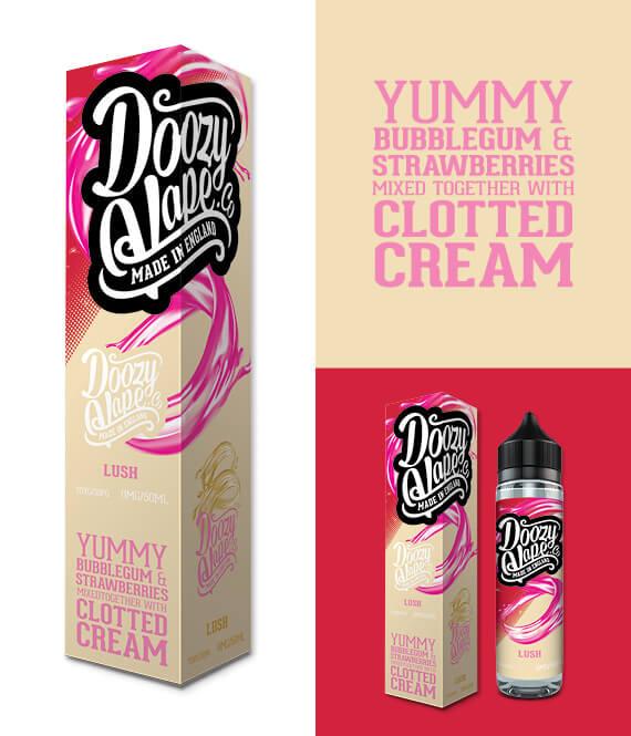 Lush by Doozy Vape 0MG 50ML E-liquid. 70VG/30PG Vape Juice