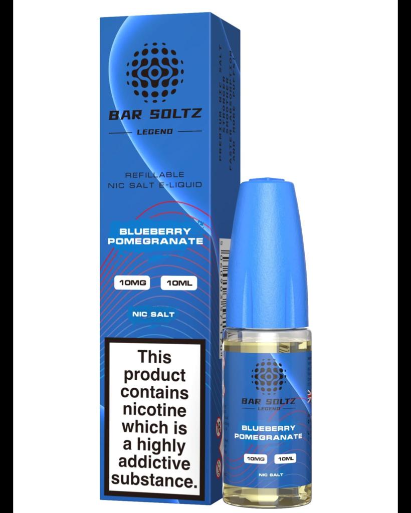 Blueberry Pomegranate By Bar Soltz Legend 10ML Nic Salt E Liquid 10MG/20MG Vape 50VG Juice
