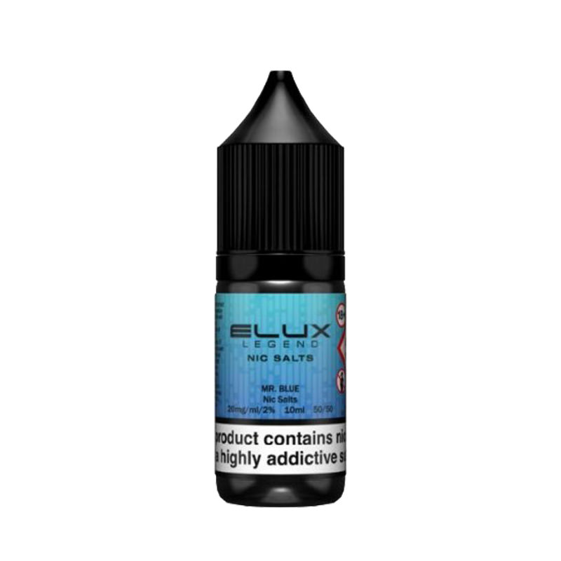 Mr Blue By Elux Legend 10ML Nic Salt E Liquid 50VG Vape 10MG/20MG Juice