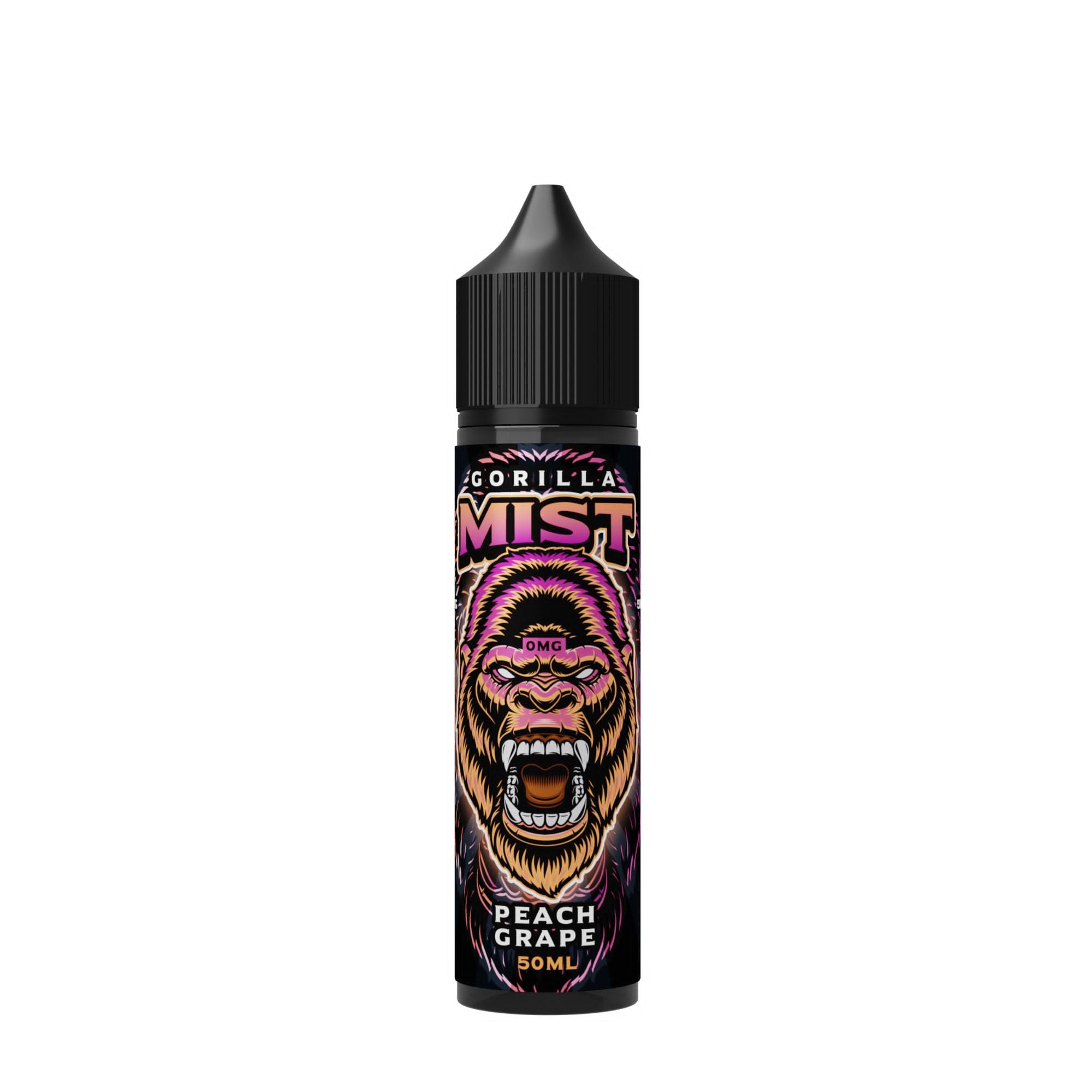 Peach Grape By Gorilla Mist 50ML E Liquid 50VG Vape 0MG Juice Short Fill