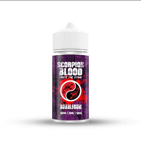 Bubblegum By Scorpion Blood 100ML E Liquid 50VG/50PG Vape 0MG Juice