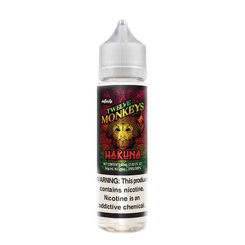 HAKUNA E-LIQUID BY TWELVE 12 MONKEYS SHORTFILL 70VG 50ML 0MG