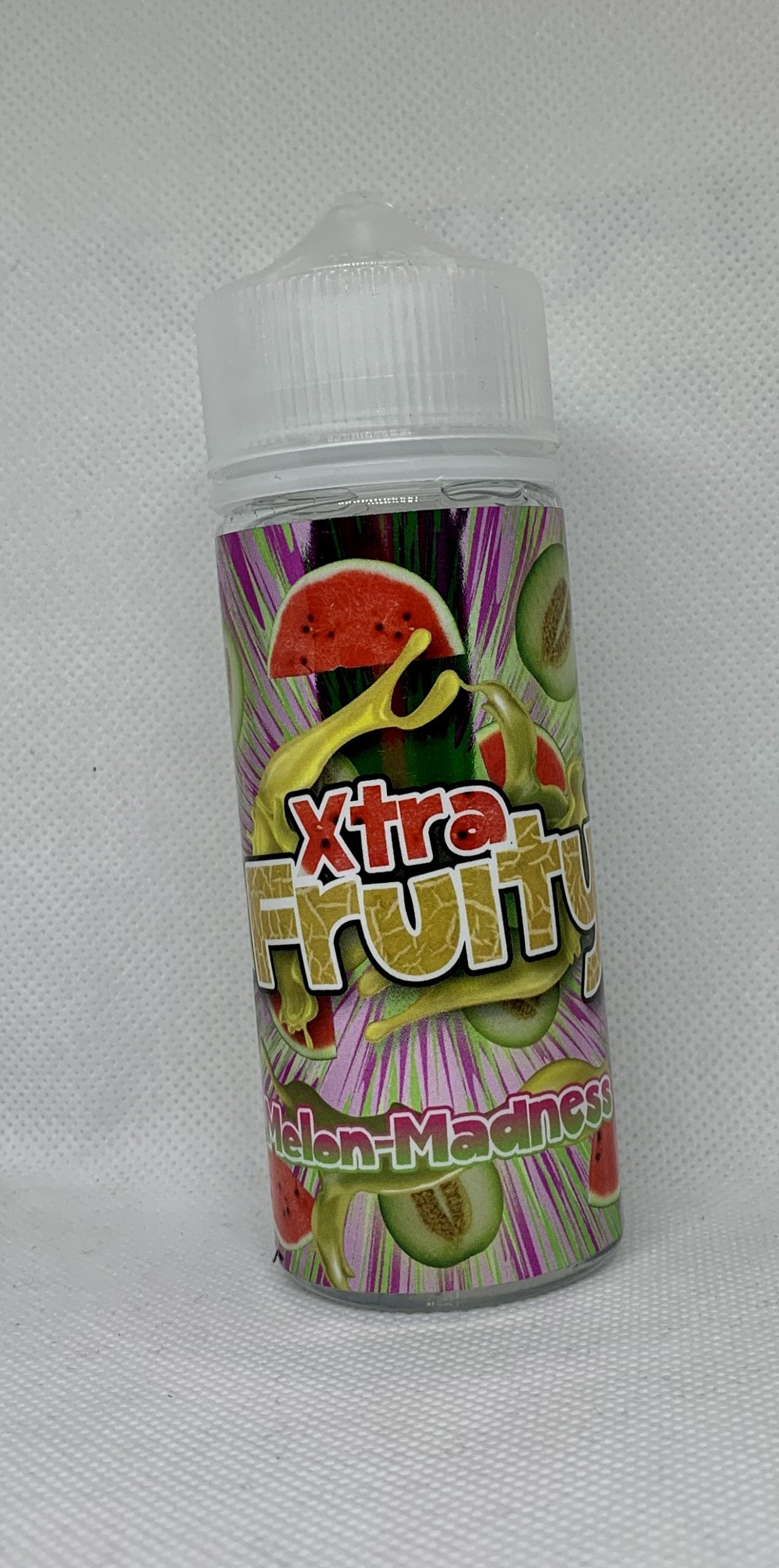 Melon Madness XTRA Fruity. 100ML E-liquid, 0MG vape, 70VG/30PG juice