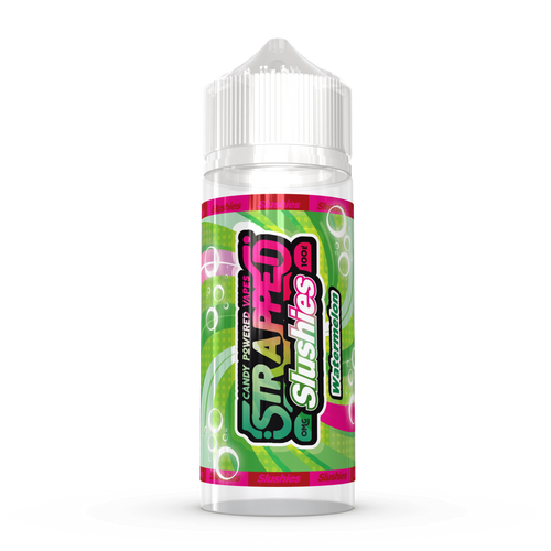SLUSHIES - WATERMELON BY STRAPPED 100ML E LIQUID 70VG VAPE 0MG JUICE