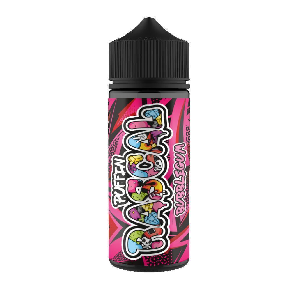 PUFFIN RASCAL BUBBLEGUM 100ML SHORTFILL E LIQUID 70VG VAPE