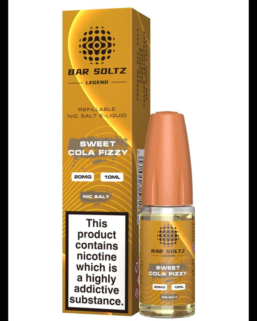 Sweet Cola Fizzy By Bar Soltz Legend 10ML Nic Salt E Liquid 10MG/20MG Vape 50VG Juice