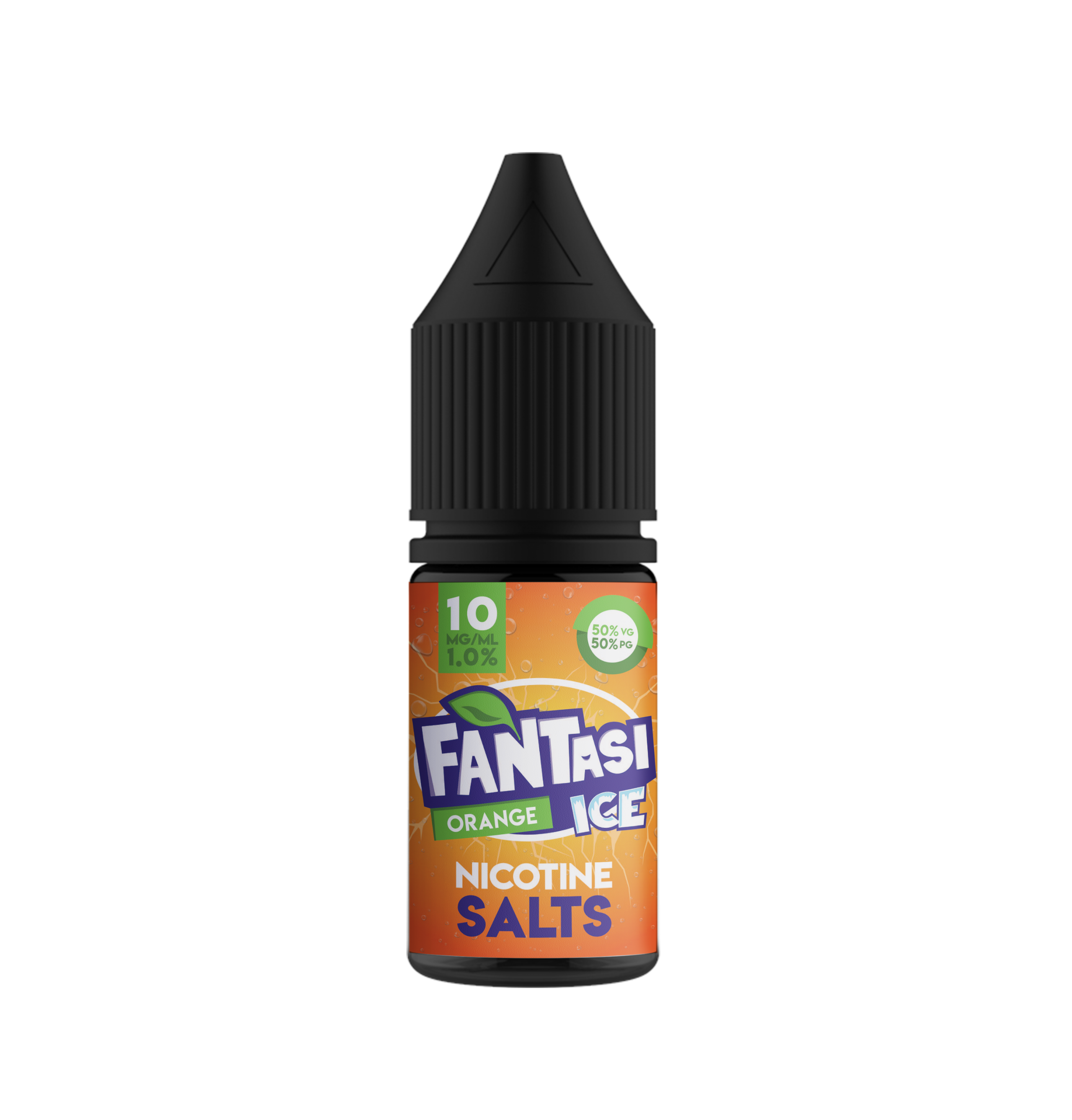 Orange Ice By Fantasi Nic Salts 10x10ML E Liquid 50VG/50PG Vape 10MG/20MG Juice