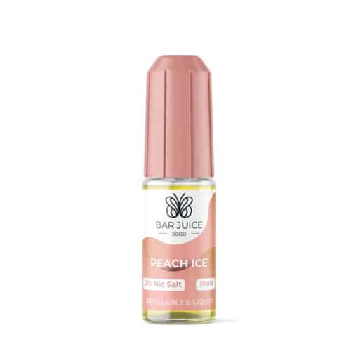 Peach Ice By Bar Juice 5000 | 10MG/20MG Nic Salt | 10ML E Liquid | 50VG Juice