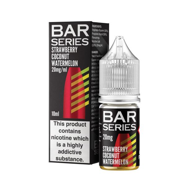 NEW FLAVOUR STRAWBERRY COCONUT WATERMELON BAR SERIES NIC SALTS 5MG/10MG/20MG 10ML E-LIQUID - MULTIBUY OFFER