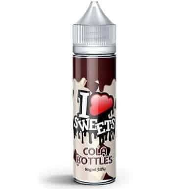 COLA BOTTLES ELIQUID BY I LOVE VG IVG SWEETS 50ML SHORTFILL E LIQUID 70VG VAPE