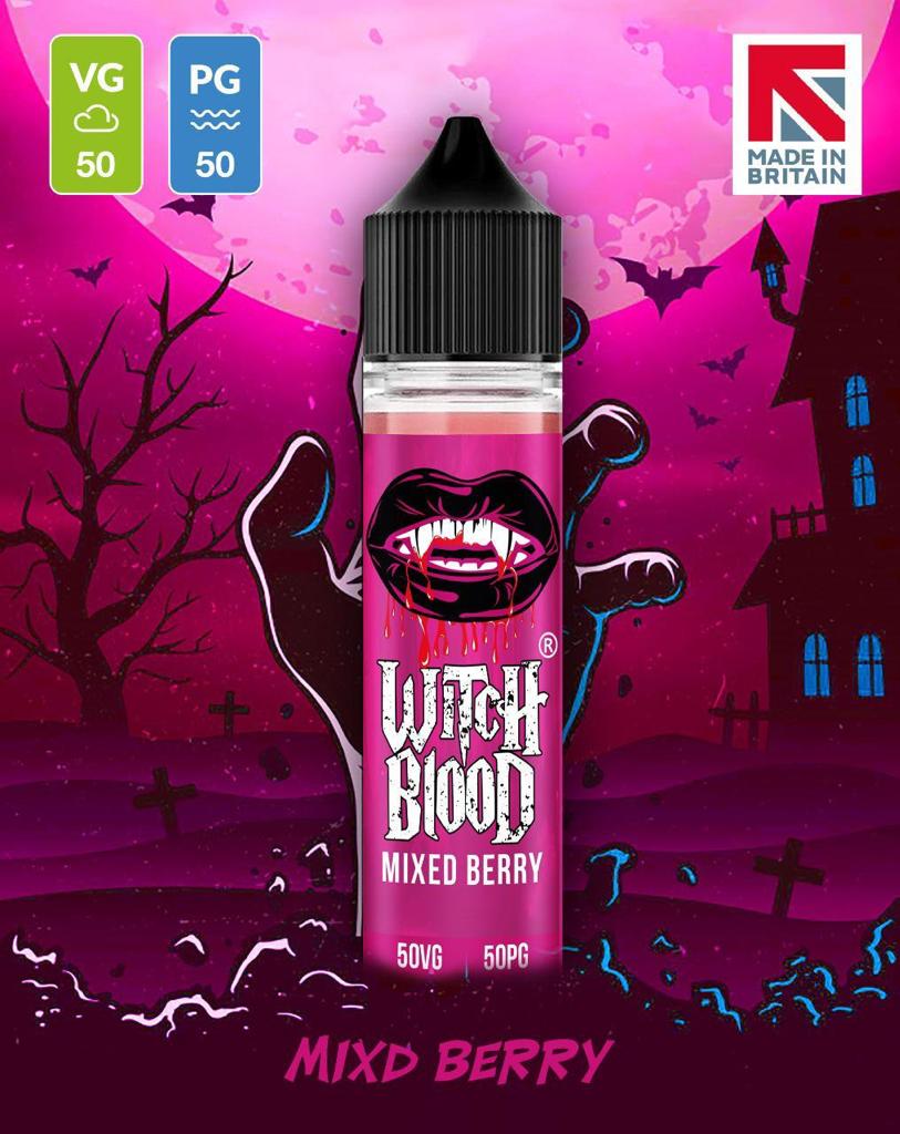 Mixed Berry By Witch Blood 50ML E Liquid 50VG Vape 0MG Juice