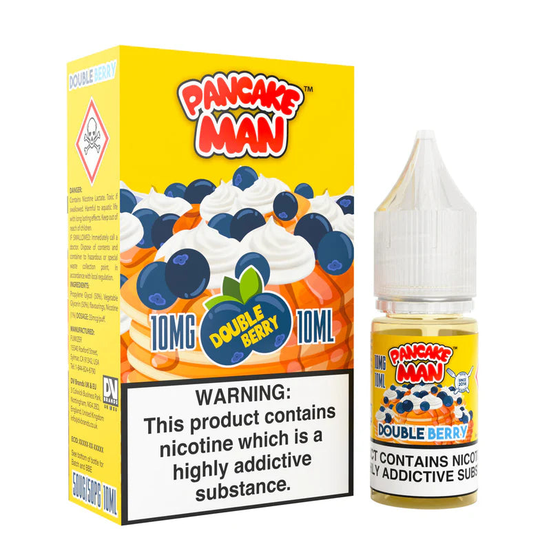 Vape Breakfast Classics - Pancake Man Double Berry - 10mg/20mg Nic Salts - Box of 10 x 10ml