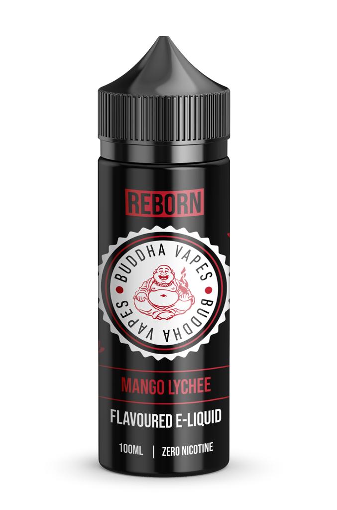 Mango Lychee - Reborn by Buddha Vapes 100ML E Liquid 80VG Vape 0MG Juice