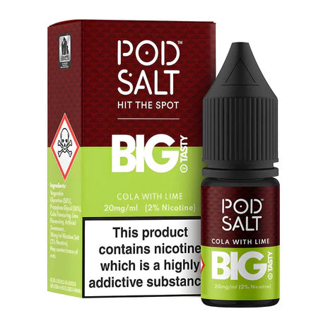 Cola With Lime By Pod Salt Nic Salts 5 x 10ML E Liquid 5/11/20MG