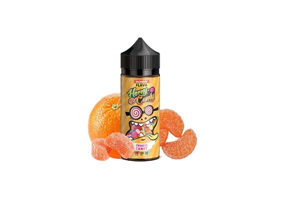 Orange Candy by Horny Flava. 100ML E-liquid, 0MG Vape, 70VG Juice