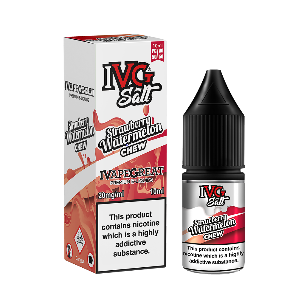 Strawberry Watermelon Chew by IVG Nic Salt 10ML E Liquid 10MG/20MG Vape 50VG Juice