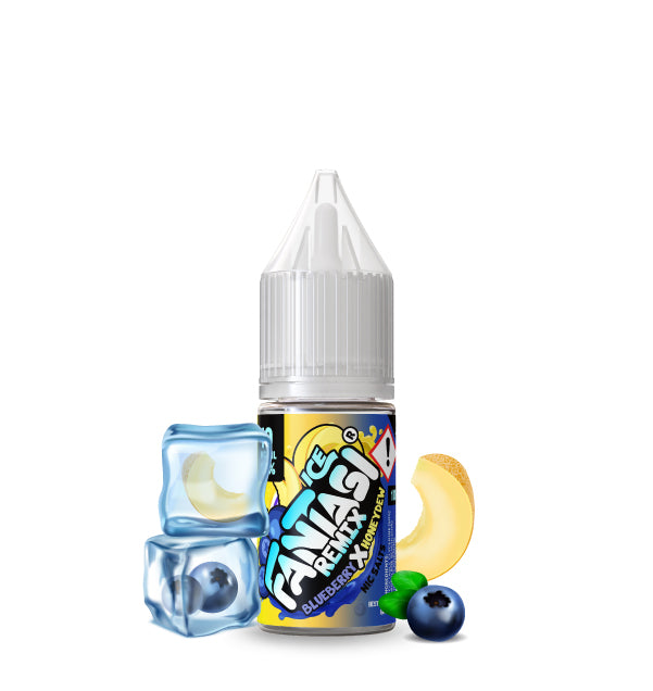 Remix - Blueberry X Honeydew Ice By Fantasi Nic Salts 10x10ML E Liquid 50VG/50PG Vape 10MG/20MG Juice
