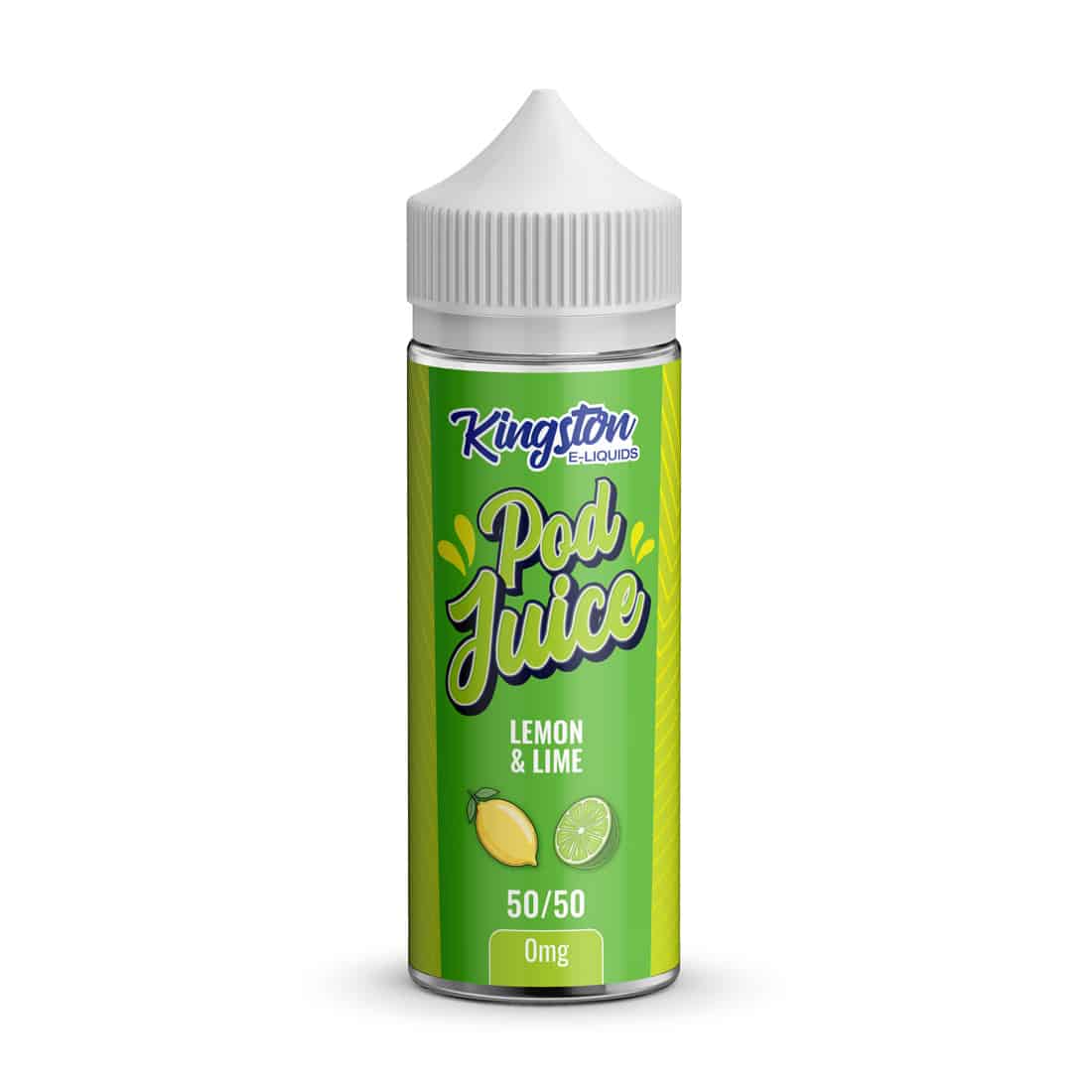 Lemon & Lime - Kingston Pod Juice 100ML E Liquid 50VG/50PG Vape 0MG Juice