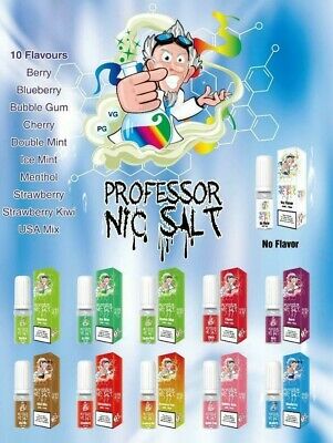 Double Mint By Professor Nic Salt 10 x 10ML E Liquid 20MG Vape Juice