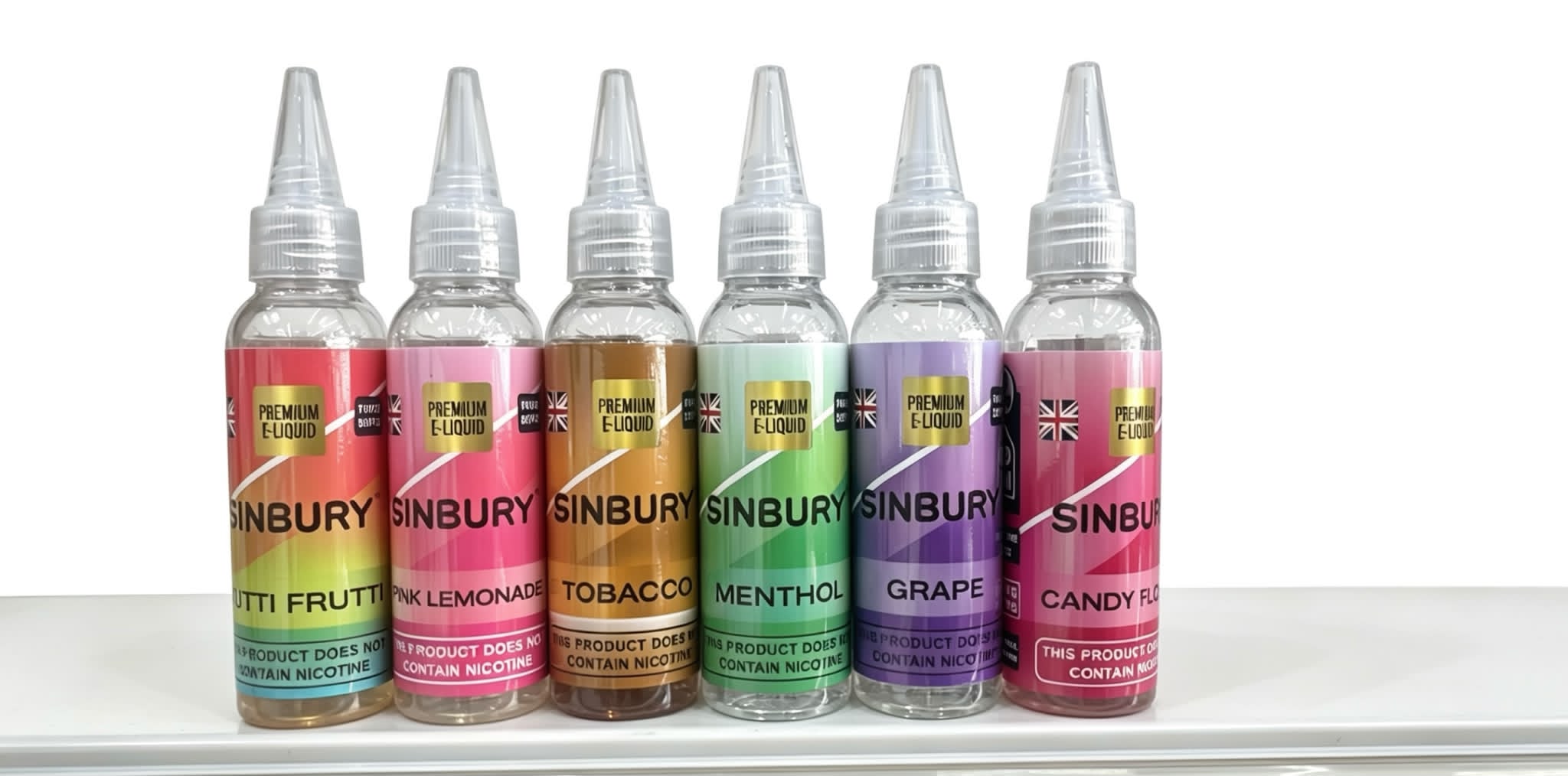 SINBURY 50ML E-LIQUID 70VG VAPE 0MG JUICE