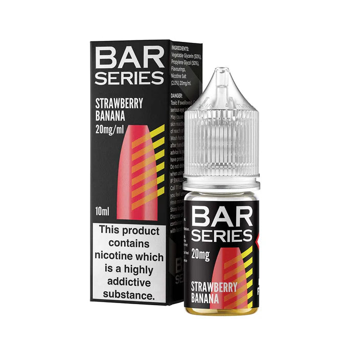 STRAWBERRY BANANA BAR SERIES NIC SALTS 5MG/10MG/20MG 10ML E-LIQUID - MULTIBUY OFFER