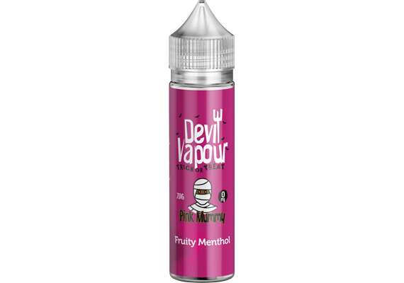 Pink Mummy Fruity Menthol by Devil Vapour 50ML E Liquid 70VG Vape 0MG Juice Shortfill