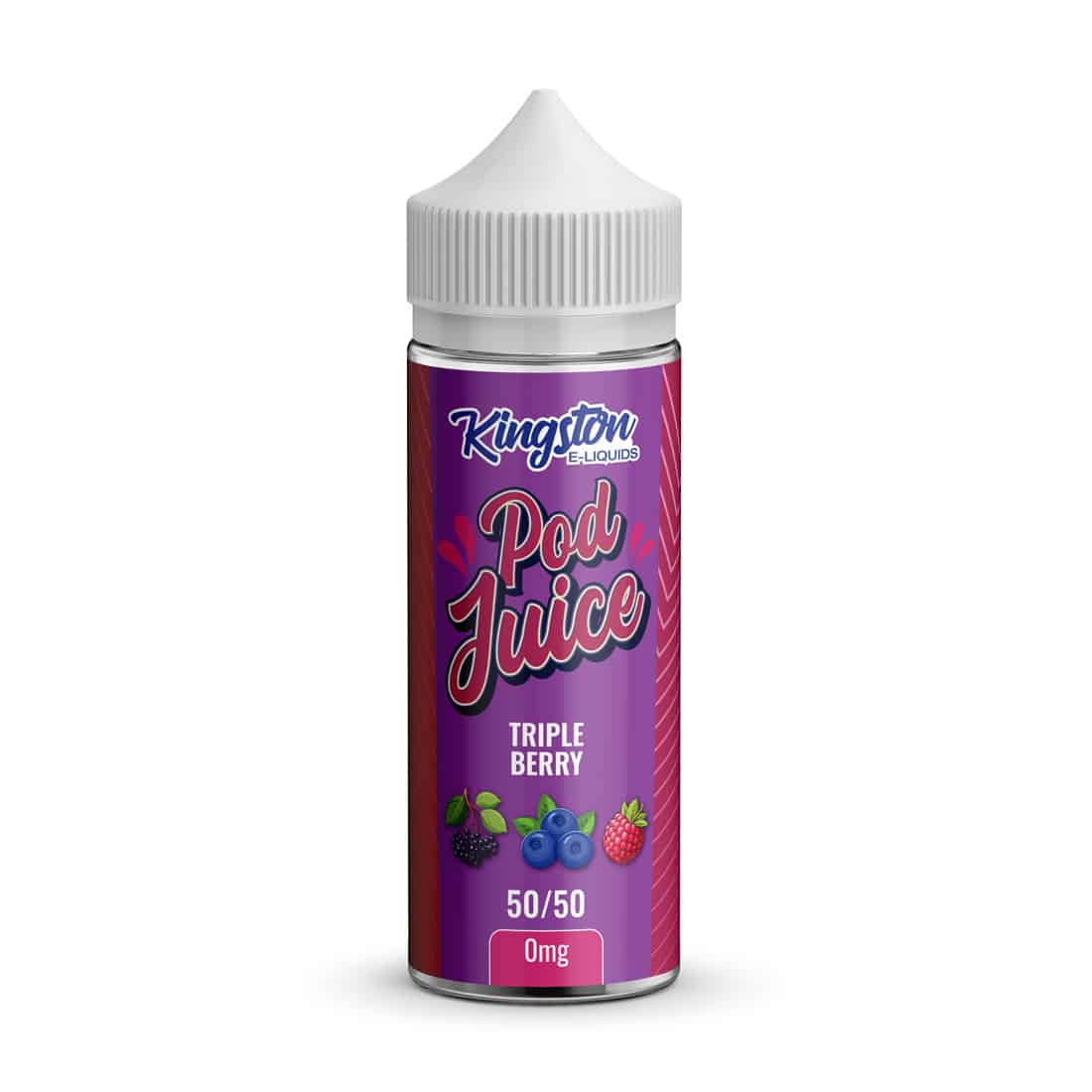 Triple Berry - Kingston Pod Juice 100ML E Liquid 50VG/50PG Vape 0MG Juice