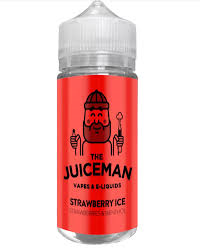 THE JUICEMAN STRAWBERRY ICE 100ML E Liquid Shortfill 50VG Vape Juice