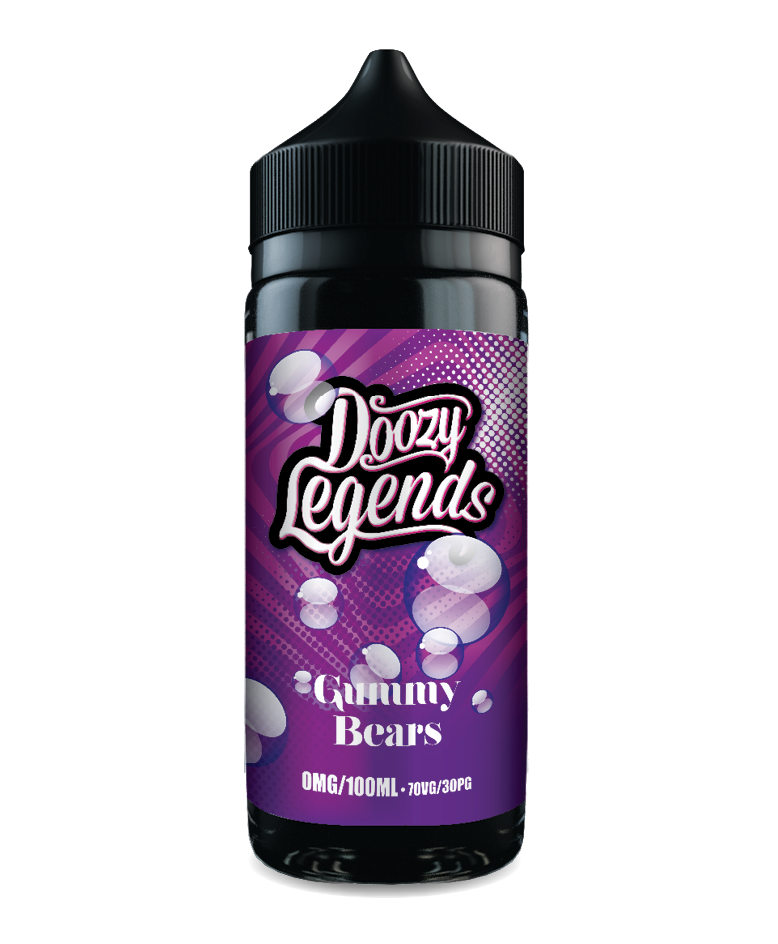 Gummy Bears - Doozy Legends By Doozy Vape Co 100ML E Liquid 70VG Vape 0MG Juice