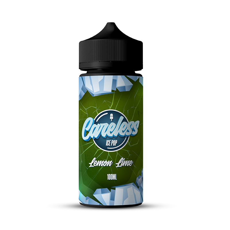 Ice Pop - Lemon Lime By Careless | 100ML E Liquid | 70VG Vape | 0MG Juice | Short Fill