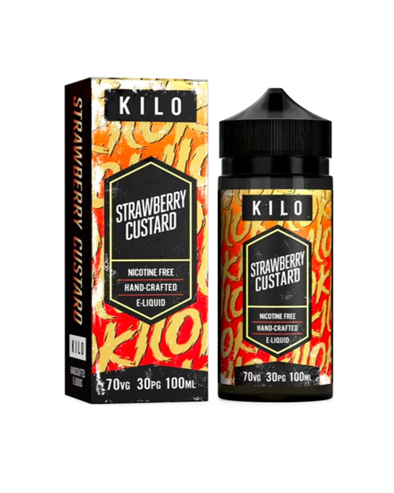 Strawberry Custard by Kilo, 100ML E Liquid, 70VG Vape, 0MG Juice