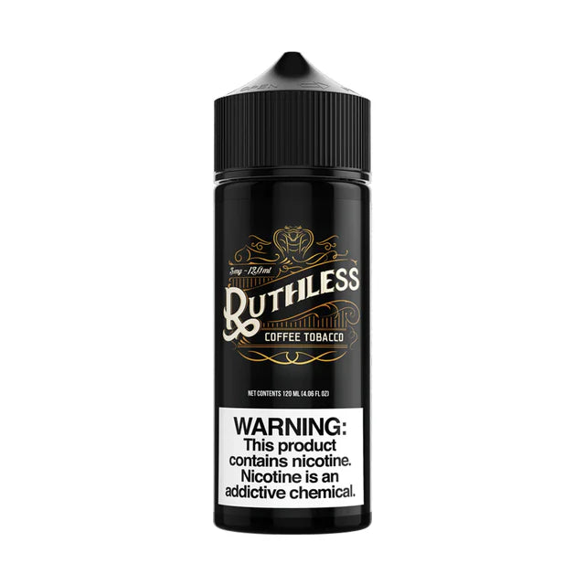 COFFEE TOBACCO BY RUTHLESS 100ML E-LIQUID 70VG/30PG 0MG JUICE SHORTFILL