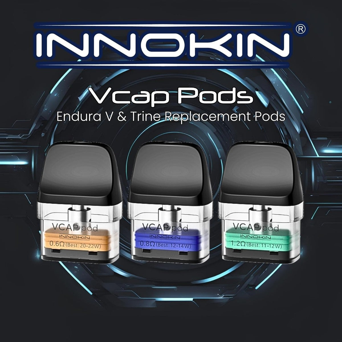 INNOKIN VCAP REPLACEMENT PODS - PACK OF 3