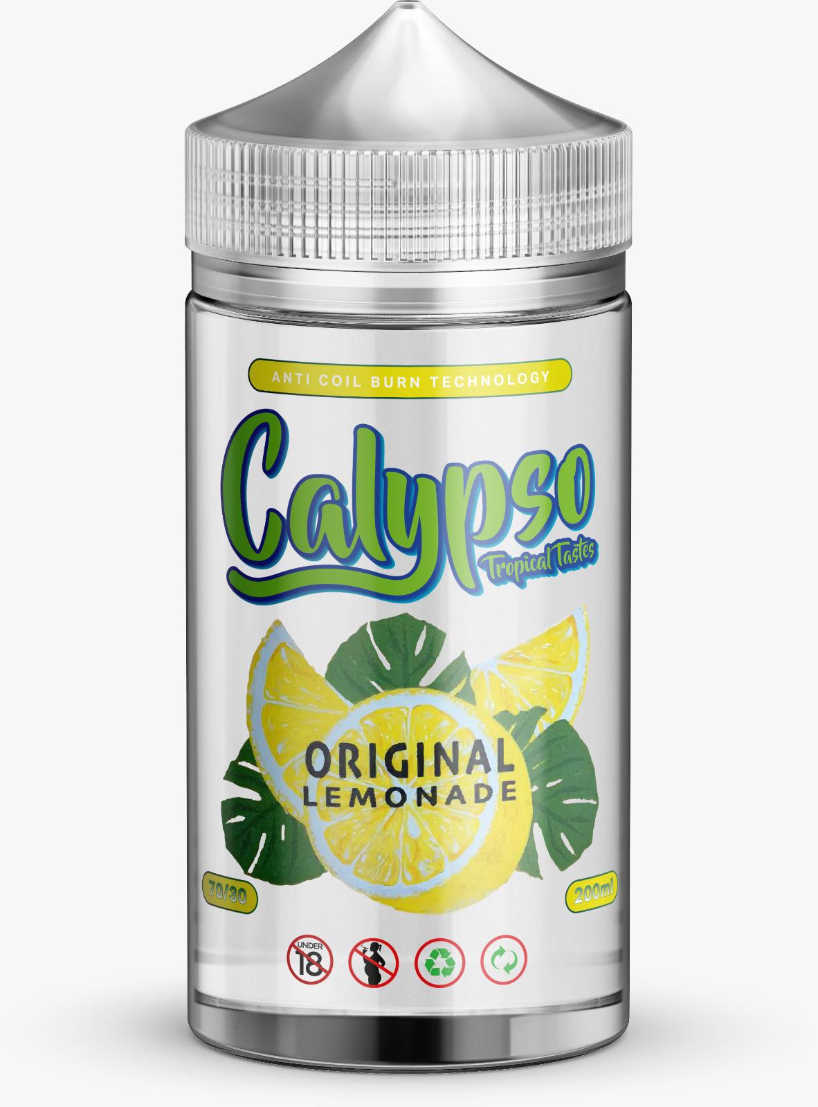 Original Lemonade by Calypso, 200ML E Liquid, 70VG Vape, 0MG Juice