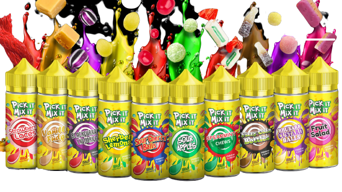Pick It Mix It 100ML E Liquid 60VG/40PG Vape 0MG Short Fill