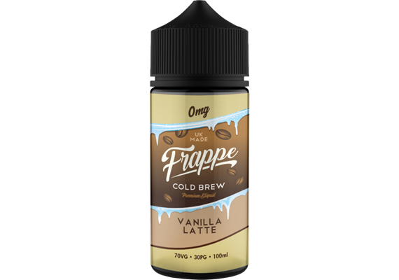 Vanilla Latte By Frappe 100ML E Liquid 70VG Vape 0MG Juice