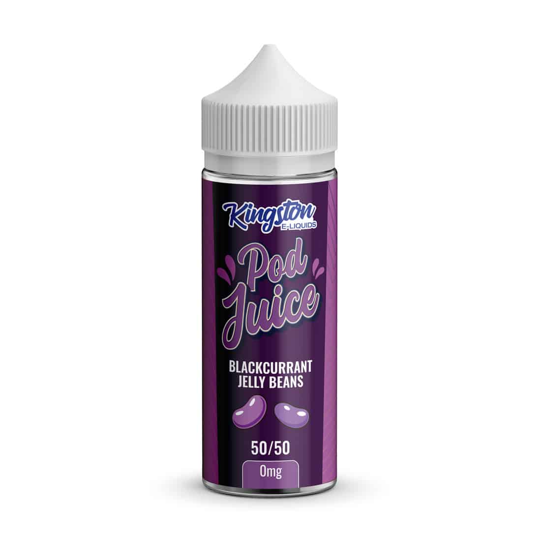 Blackcurrant Jelly Beans - Kingston Pod Juice 100ML E Liquid 50VG/50PG Vape 0MG Juice