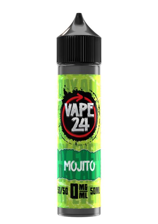 Mojito By Vape 24, 50ML E Liquid, 50VG Vape, 0MG Juice