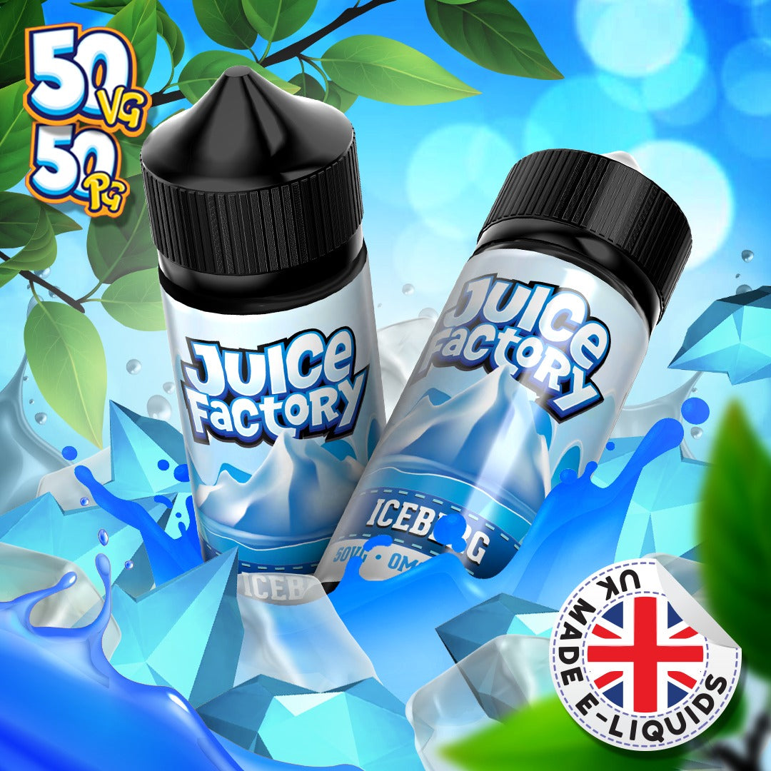 Iceberg by Juice Factory. 100ML E-liquid, 0MG vape, 50VG/50PG juice