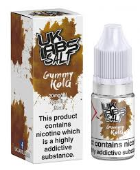 UK LABS GUMMY KOLA NIC SALT 10ML TPD 20MG E LIQUID MULTIBUY