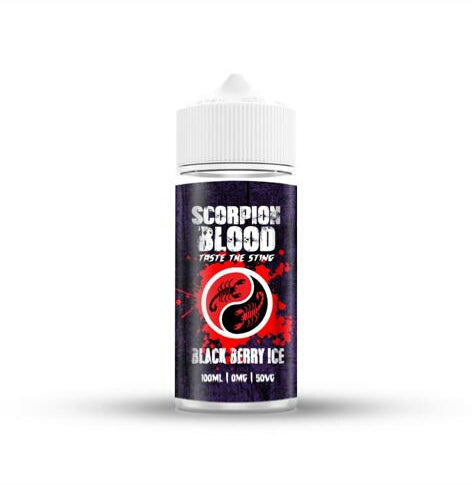 Black Berry Ice By Scorpion Blood 100ML E Liquid 50VG/50PG Vape 0MG Juice