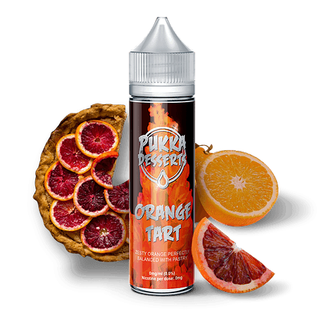 ORANGE TART ELIQUID BY PUKKA JUICE DESSERTS 50ML SHORTFILL E LIQUID 70VG VAPE