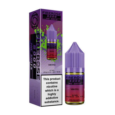Vim Tru - Elux Firerose 5000 Nic Salt 10ML E Liquid 50VG Vape 10MG/20MG Juice