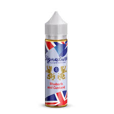 Rhubarb and custard by Signature 50ml E Liquid Juice 50VG Vape Shortfill