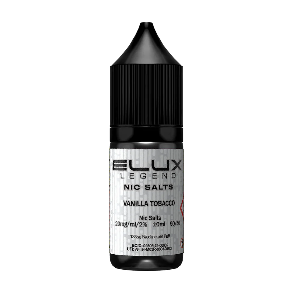 Vanilla Tobacco By Elux Legend 10ML Nic Salt E Liquid 50VG Vape 10MG/20MG Juice