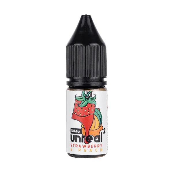Unreal 2 - Strawberry & Peach Nic Salt 10ML E Liquid 10MG/20MG Vape 50VG Juice