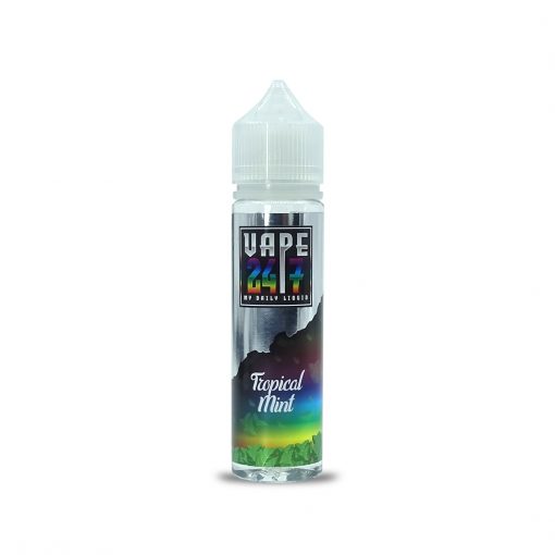 Tropical Mint By Vape 247, 50ML E Liquid 70VG Vape 0MG Juice