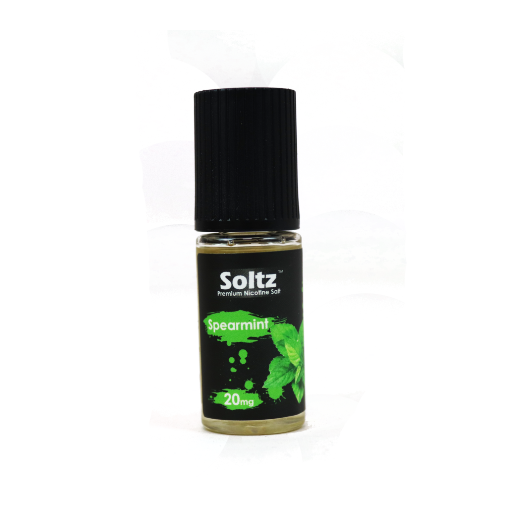 Spearmint by Soltz, Premium Nicotine Salt, 10ML E Liquid, 10MG/20MG Vape, 50VG Juice