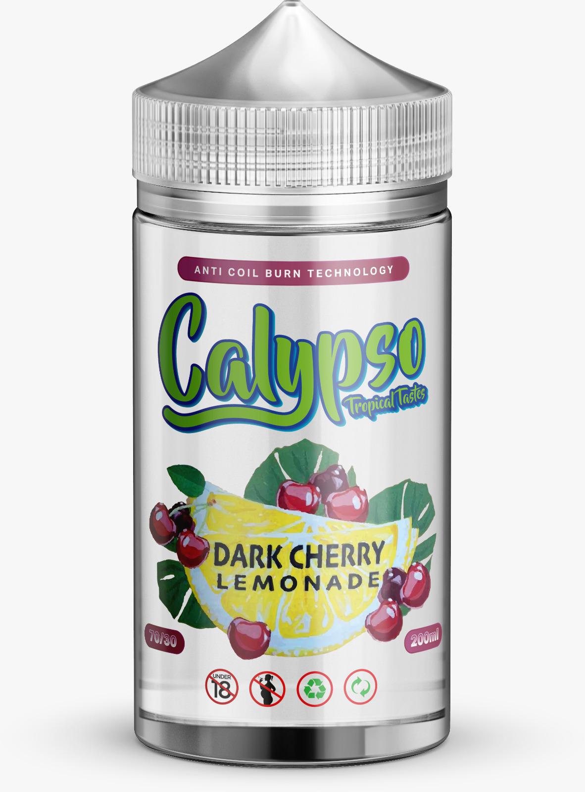 Dark Cherry Lemonade by Calypso, 200ML E Liquid, 70VG Vape, 0MG Juice